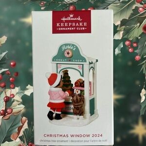2024 Hallmark KOC Members only Christmas Window, donut shop